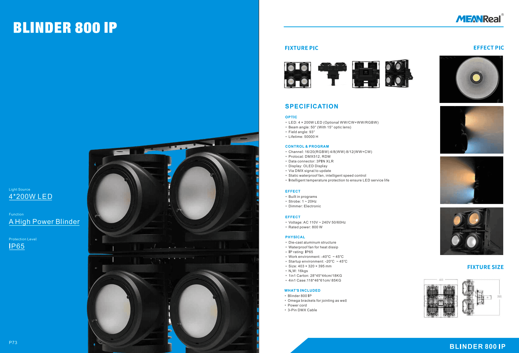 Blinder 800 IP 5