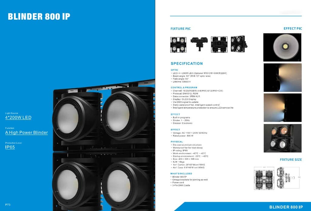 Blinder 800 IP 5