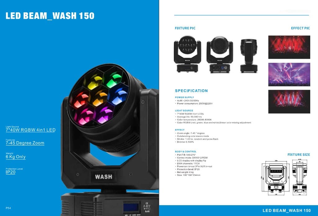 LED Beam Wash 150 9